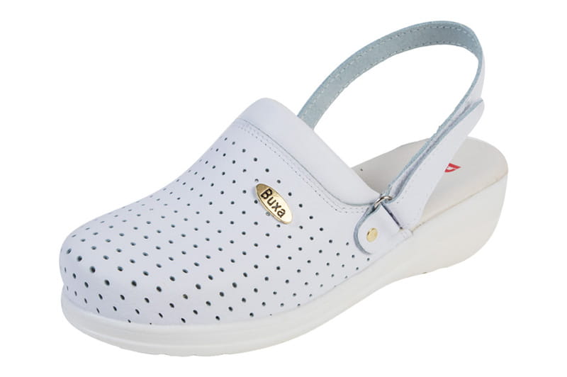 Rúgós egészségügyi cipő MED11p - Fehér