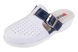 Rúgós egészségügyi cipő MED21 - Fehér sötétkékkel  (38) K9